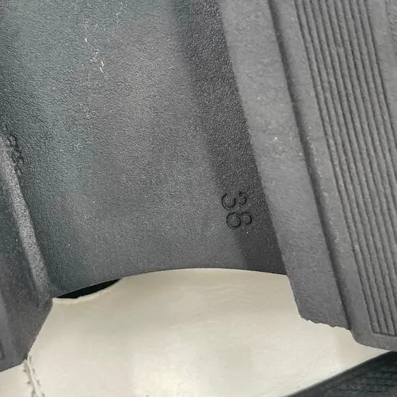 SILENT D Cress Chelsea Boot Size 38 (US 7/7.5) White Leather Lug Sole Slip On - Picture 13 of 16